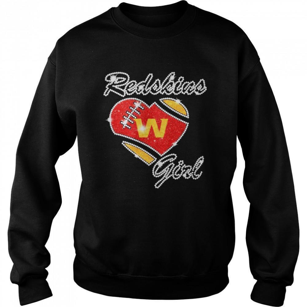 Diamond Heart Washington Redskins Girl Sweatshirt